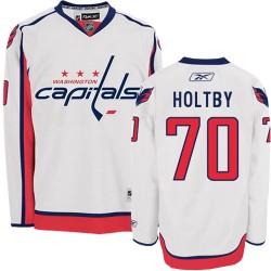 Washington Capitals Braden Holtby Official White Reebok Authentic Adult Away NHL Hockey Jersey
