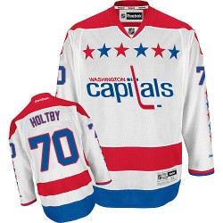 Washington Capitals Braden Holtby Official White Reebok Premier Youth Third NHL Hockey Jersey