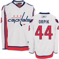 Washington Capitals Brooks Orpik Official White Reebok Authentic Adult Away NHL Hockey Jersey