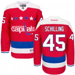 Washington Capitals Cameron Schilling Official Red Reebok Authentic Adult Alternate NHL Hockey Jersey