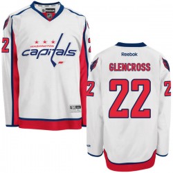 Washington Capitals Curtis Glencross Official White Reebok Authentic Adult Away NHL Hockey Jersey