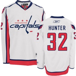 Washington Capitals Dale Hunter Official White Reebok Authentic Adult Away NHL Hockey Jersey