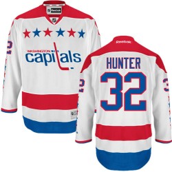Washington Capitals Dale Hunter Official White Reebok Authentic Adult Third NHL Hockey Jersey