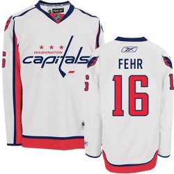 Washington Capitals Eric Fehr Official White Reebok Authentic Adult Away NHL Hockey Jersey