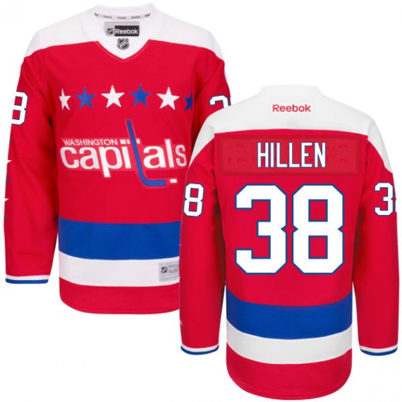 Washington Capitals Jack Hillen Official Red Reebok Premier Adult Alternate NHL Hockey Jersey