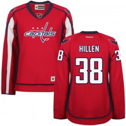 Washington Capitals Jack Hillen Official Red Reebok Premier Women's Home NHL Hockey Jersey