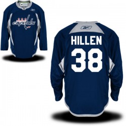 Washington Capitals Jack Hillen Official Navy Blue Reebok Authentic Adult Practice Team NHL Hockey Jersey