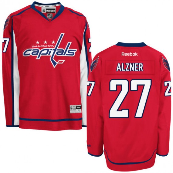 Washington Capitals Karl Alzner Official Red Reebok Premier Adult Home NHL Hockey Jersey