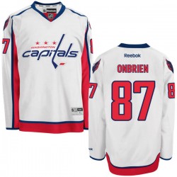 Washington Capitals Liam O'brien Official White Reebok Authentic Adult Away NHL Hockey Jersey