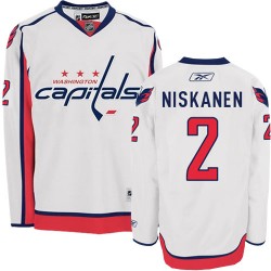 Washington Capitals Matt Niskanen Official White Reebok Authentic Adult Away NHL Hockey Jersey