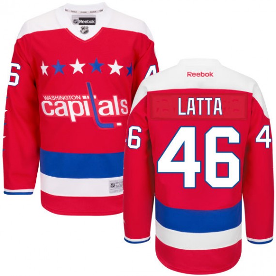 Washington Capitals Michael Latta Official Red Reebok Premier Adult Alternate NHL Hockey Jersey