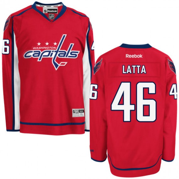 Washington Capitals Michael Latta Official Red Reebok Premier Adult Home NHL Hockey Jersey