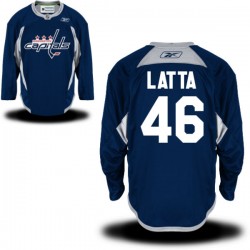 Washington Capitals Michael Latta Official Navy Blue Reebok Premier Adult Practice Team NHL Hockey Jersey