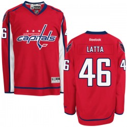 Washington Capitals Michael Latta Official Red Reebok Authentic Adult Home NHL Hockey Jersey