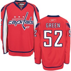 Washington Capitals Mike Green Official Green Reebok Authentic Adult Red Home NHL Hockey Jersey