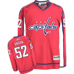 Washington Capitals Mike Green Official Green Reebok Authentic Women's Red Home NHL Hockey Jersey