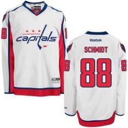 Washington Capitals Nate Schmidt Official White Reebok Premier Adult Away NHL Hockey Jersey