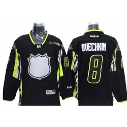 Washington Capitals Alex Ovechkin Official Black Reebok Authentic Adult 2015 All Star NHL Hockey Jersey