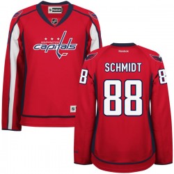 Washington Capitals Nate Schmidt Official Red Reebok Authentic Women's Home NHL Hockey Jersey