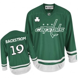 Washington Capitals Nicklas Backstrom Official Green Reebok Authentic Adult St Patty's Day NHL Hockey Jersey