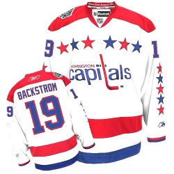 Washington Capitals Nicklas Backstrom Official White Reebok Premier Women's Third NHL Hockey Jersey