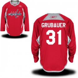 Washington Capitals Philipp Grubauer Official Red Reebok Premier Adult Alternate NHL Hockey Jersey