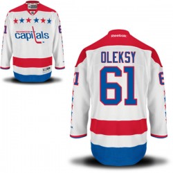 Washington Capitals Steve Oleksy Official White Reebok Authentic Adult Alternate NHL Hockey Jersey