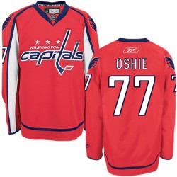 Washington Capitals T.J. Oshie Official Red Reebok Premier Adult Home NHL Hockey Jersey