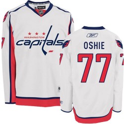 Washington Capitals T.J. Oshie Official White Reebok Premier Youth Away NHL Hockey Jersey