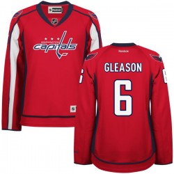 Washington Capitals Tim Gleason Official Red Reebok Authentic Women's Home NHL Hockey Jersey