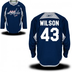 Washington Capitals Tom Wilson Official Navy Blue Reebok Premier Adult Practice Team NHL Hockey Jersey