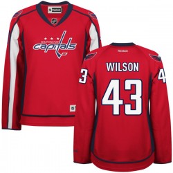 Washington Capitals Tom Wilson Official Red Reebok Authentic Women's Home NHL Hockey Jersey
