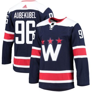 Washington Capitals Nicolas Aube-Kubel Official Navy Adidas Authentic Adult 2020/21 Alternate Primegreen Pro NHL Hockey Jersey