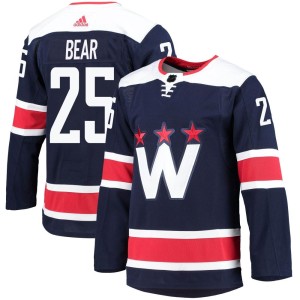 Washington Capitals Ethan Bear Official Navy Adidas Authentic Adult 2020/21 Alternate Primegreen Pro NHL Hockey Jersey
