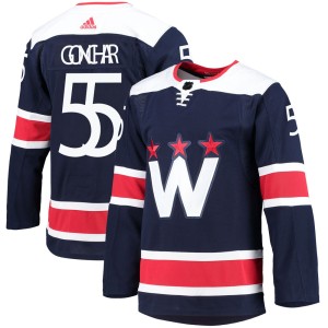 Washington Capitals Sergei Gonchar Official Navy Adidas Authentic Adult 2020/21 Alternate Primegreen Pro NHL Hockey Jersey