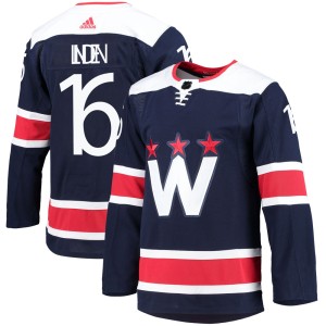 Washington Capitals Trevor Linden Official Navy Adidas Authentic Adult 2020/21 Alternate Primegreen Pro NHL Hockey Jersey