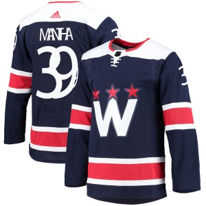 Washington Capitals Anthony Mantha Official Navy Adidas Authentic Adult 2020/21 Alternate Primegreen Pro NHL Hockey Jersey