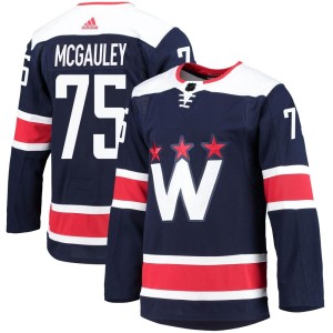 Washington Capitals Tim McGauley Official Navy Adidas Authentic Adult 2020/21 Alternate Primegreen Pro NHL Hockey Jersey