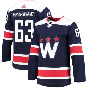 Washington Capitals Ivan Miroshnichenko Official Navy Adidas Authentic Adult 2020/21 Alternate Primegreen Pro NHL Hockey Jersey