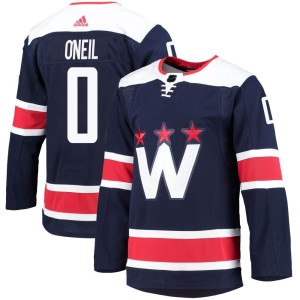 Washington Capitals Kevin O'Neil Official Navy Adidas Authentic Adult 2020/21 Alternate Primegreen Pro NHL Hockey Jersey