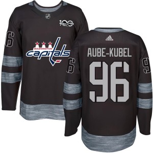 Washington Capitals Nicolas Aube-Kubel Official Black Authentic Adult 1917-2017 100th Anniversary NHL Hockey Jersey