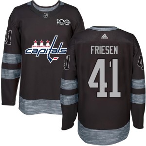 Washington Capitals Jeff Friesen Official Black Authentic Adult 1917-2017 100th Anniversary NHL Hockey Jersey