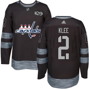 Washington Capitals Ken Klee Official Black Authentic Adult 1917-2017 100th Anniversary NHL Hockey Jersey