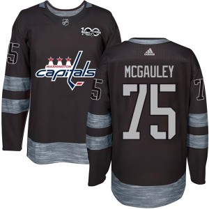 Washington Capitals Tim McGauley Official Black Authentic Adult 1917-2017 100th Anniversary NHL Hockey Jersey