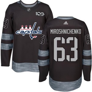 Washington Capitals Ivan Miroshnichenko Official Black Authentic Adult 1917-2017 100th Anniversary NHL Hockey Jersey