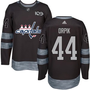 Washington Capitals Brooks Orpik Official Black Authentic Adult 1917-2017 100th Anniversary NHL Hockey Jersey