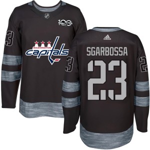 Washington Capitals Michael Sgarbossa Official Black Authentic Adult 1917-2017 100th Anniversary NHL Hockey Jersey