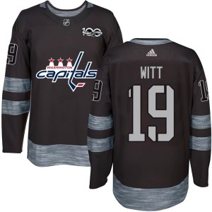 Washington Capitals Brendan Witt Official Black Authentic Adult 1917-2017 100th Anniversary NHL Hockey Jersey