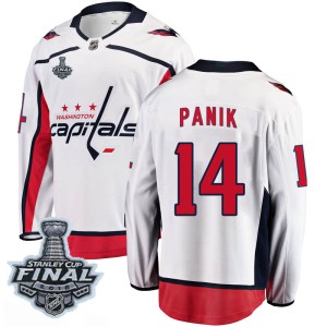 Washington Capitals Richard Panik Official White Fanatics Branded Breakaway Youth Away 2018 Stanley Cup Final Patch NHL Hockey J