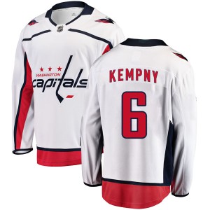Washington Capitals Michal Kempny Official White Fanatics Branded Breakaway Youth Away NHL Hockey Jersey